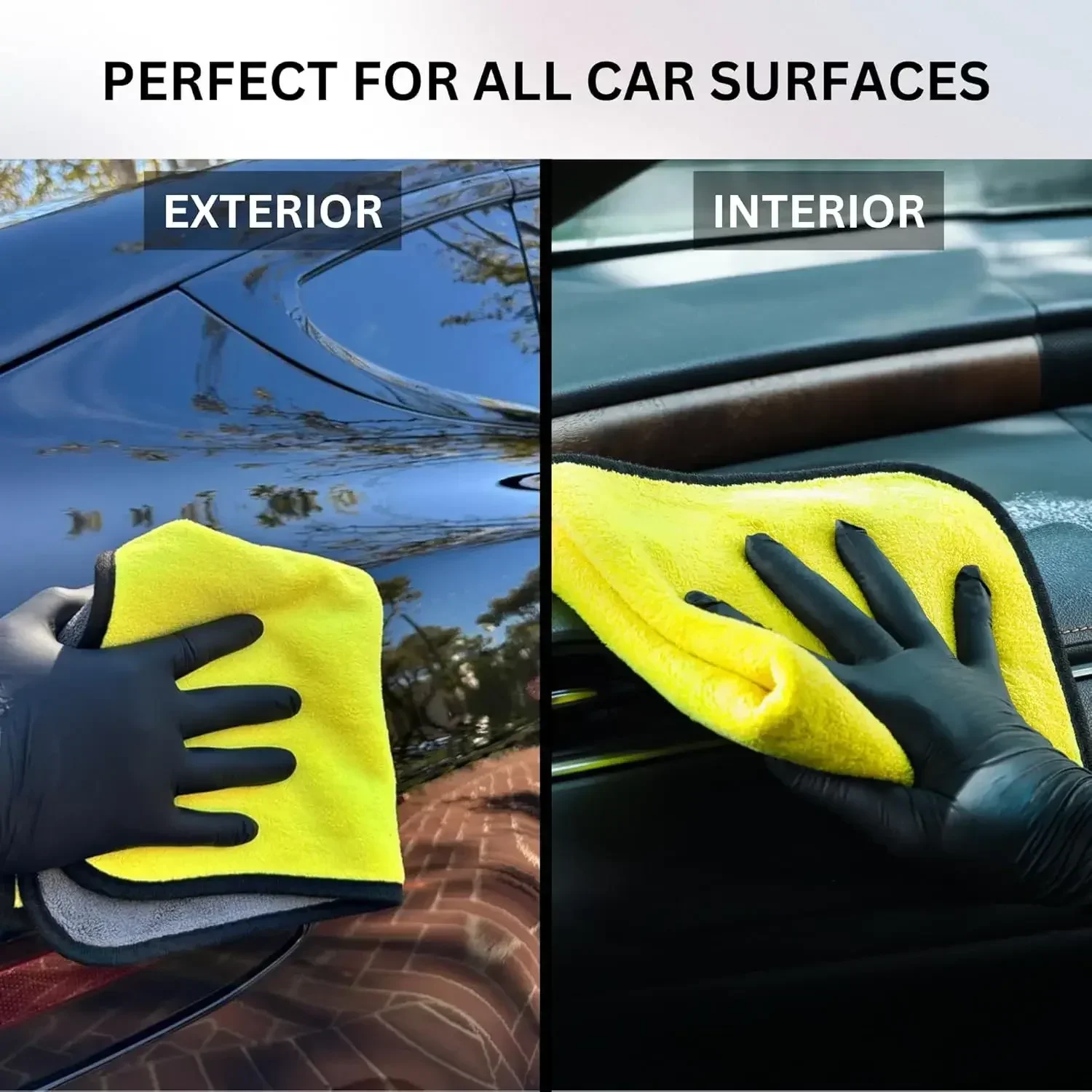 Microfiber Car Drying Towel Super Absorbent - منشفة سيارات من الألياف الدقيقة فائقة