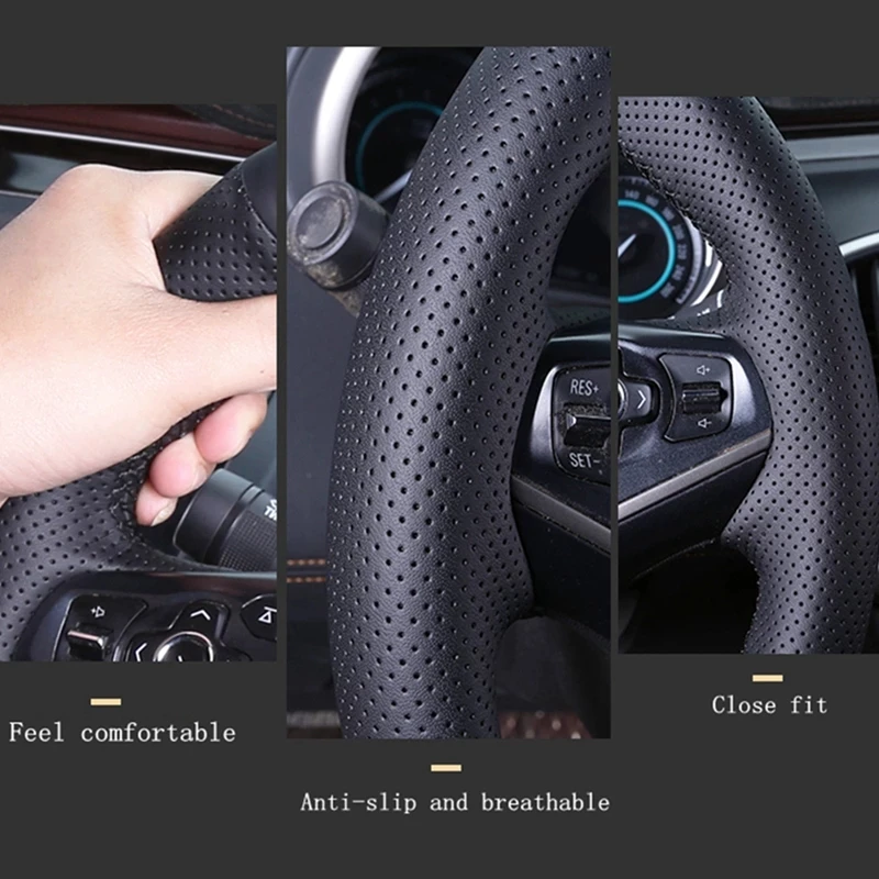 غطاء عجلة قيادة السيارة من الج - مراجعة Car Steering Wheel Cover Anti Slip Breathable وسعره