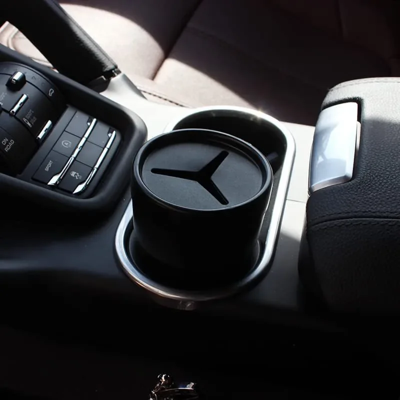 قطعتان من سلة المهملات للسيارة - مراجعة Waterproof Car Trash Can With Lid وسعره