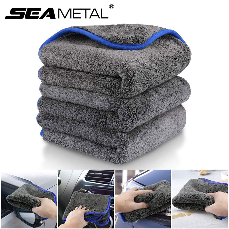SEAMETAL 1200GSM ستوكات غسيل ا - مراجعة Microfiber Car Drying Towel Super Absorbent وسعره