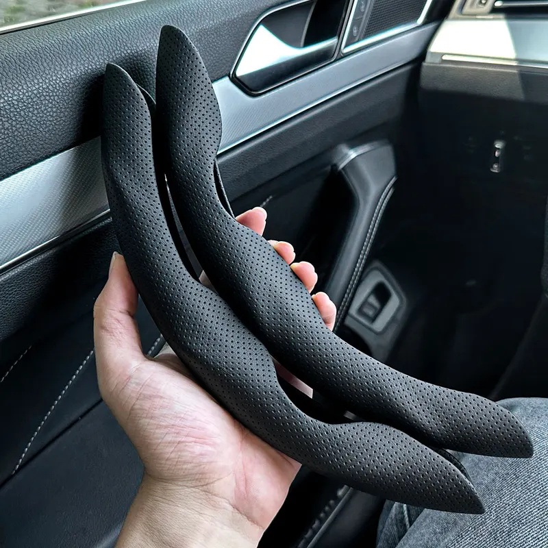 قطعتان من أغطية عجلة القيادة ا - مراجعة Car Steering Wheel Cover Anti Slip Breathable وسعره