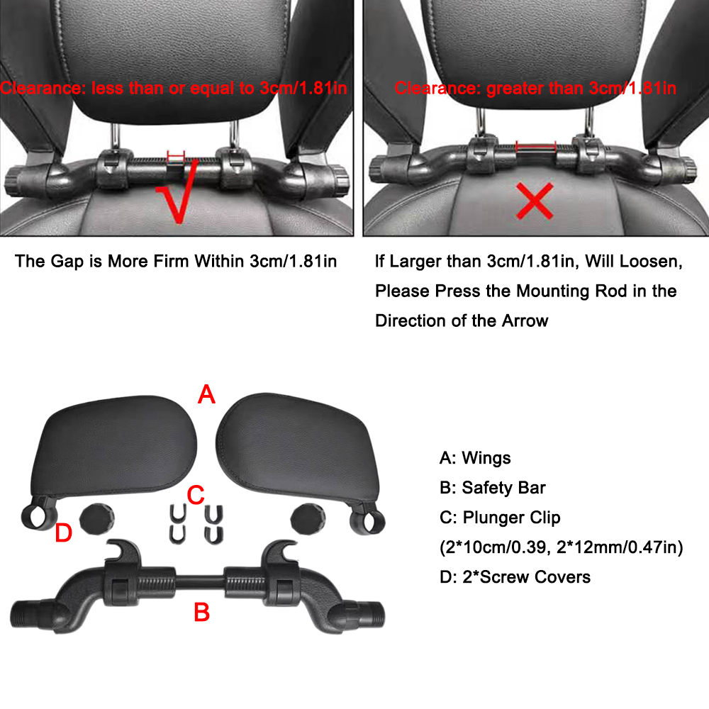 سيارة الرقبة مسند الرأس وسادة  - مراجعة Memory Foam Car Neck Pillow Lumbar Support وسعره