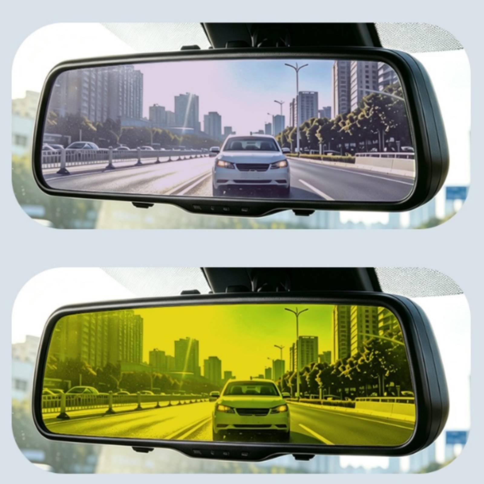 فيلم تعتيم لمرآة الرؤية الخلفي - مراجعة Anti Glare Car Rearview Mirror Film وسعره