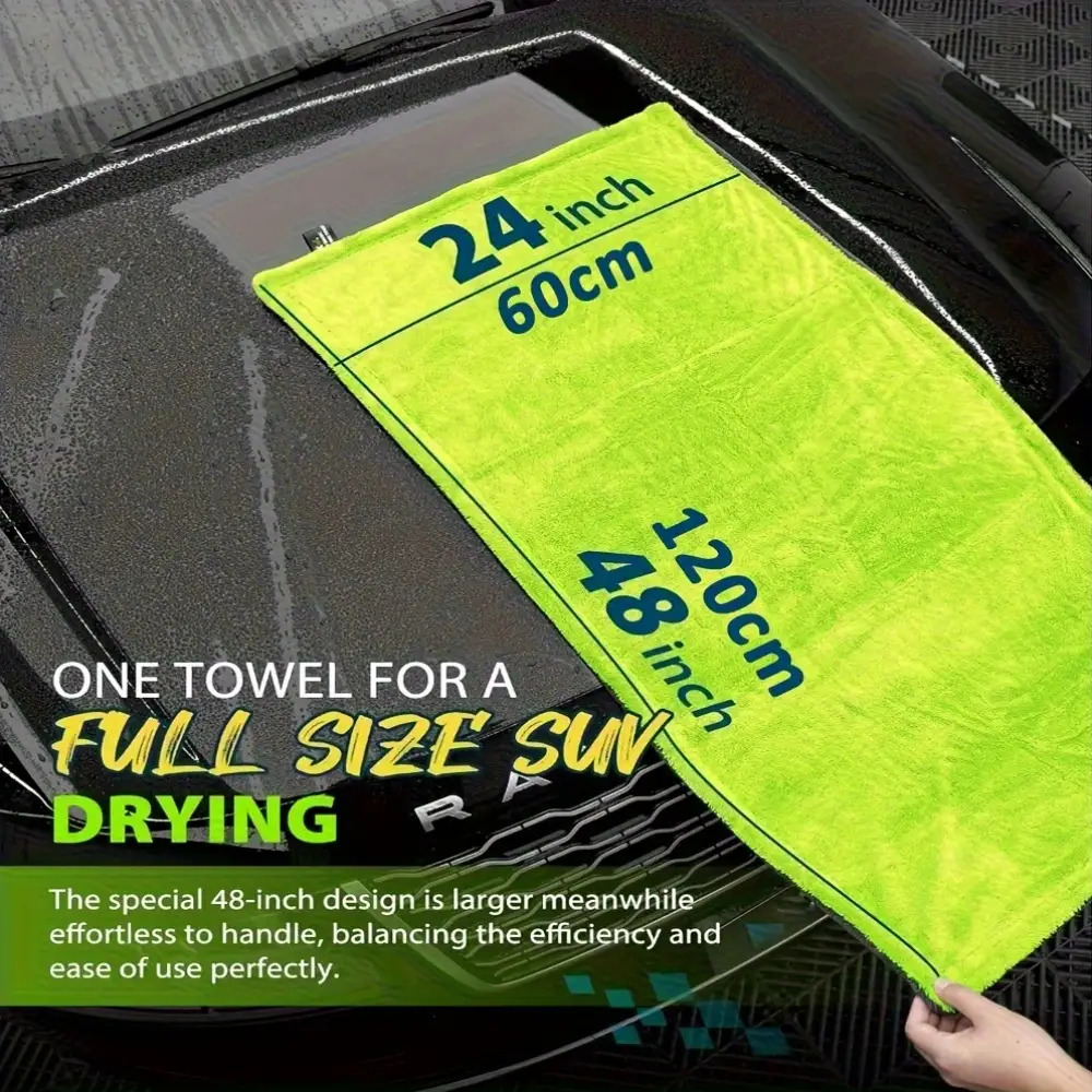 1400GSM الثقيلة SUV شاحنة تجفي - مراجعة Microfiber Car Drying Towel Super Absorbent وسعره