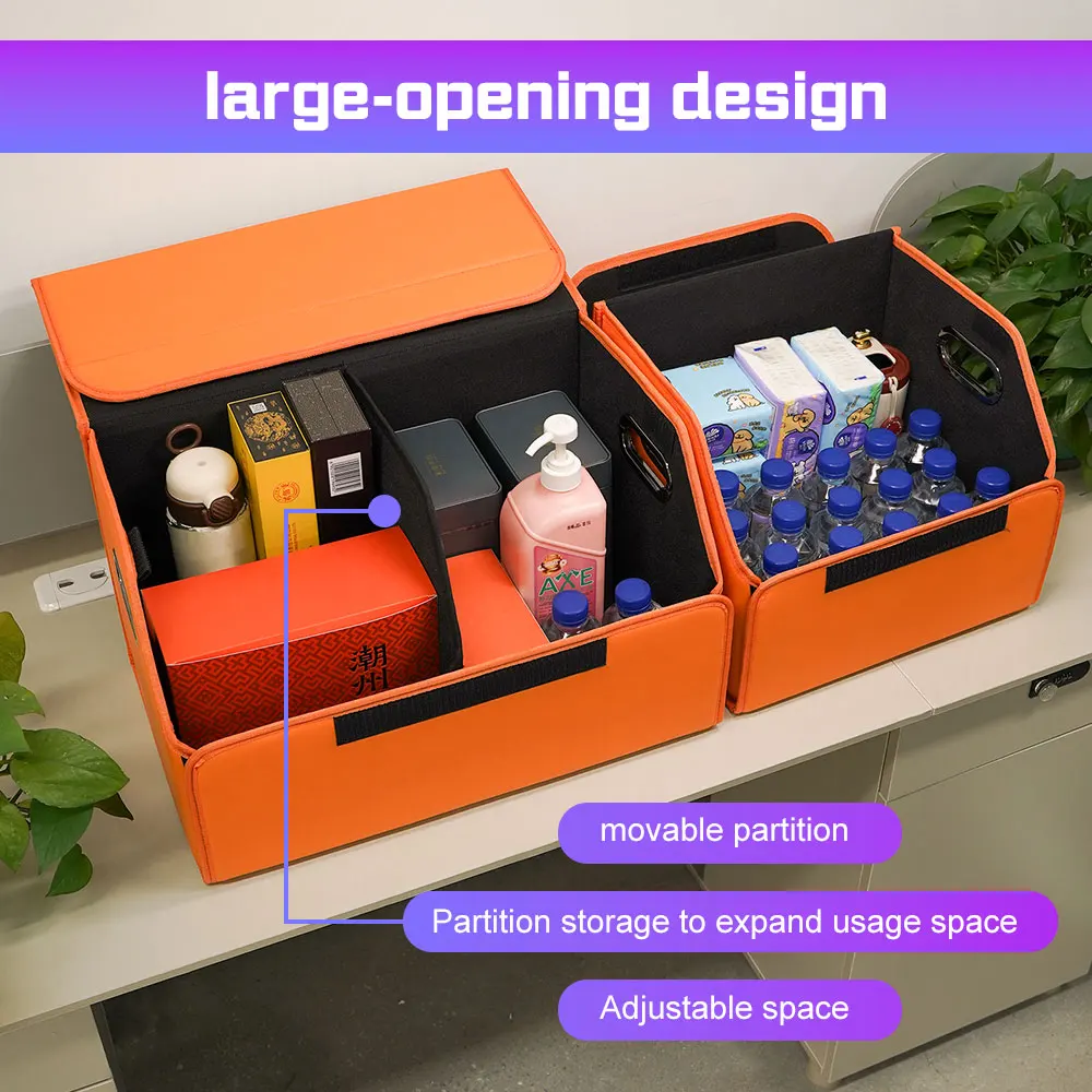 صندوق تخزين منظم لصندوق السيار - مراجعة Car Trunk Organizer Foldable Storage Box وسعره
