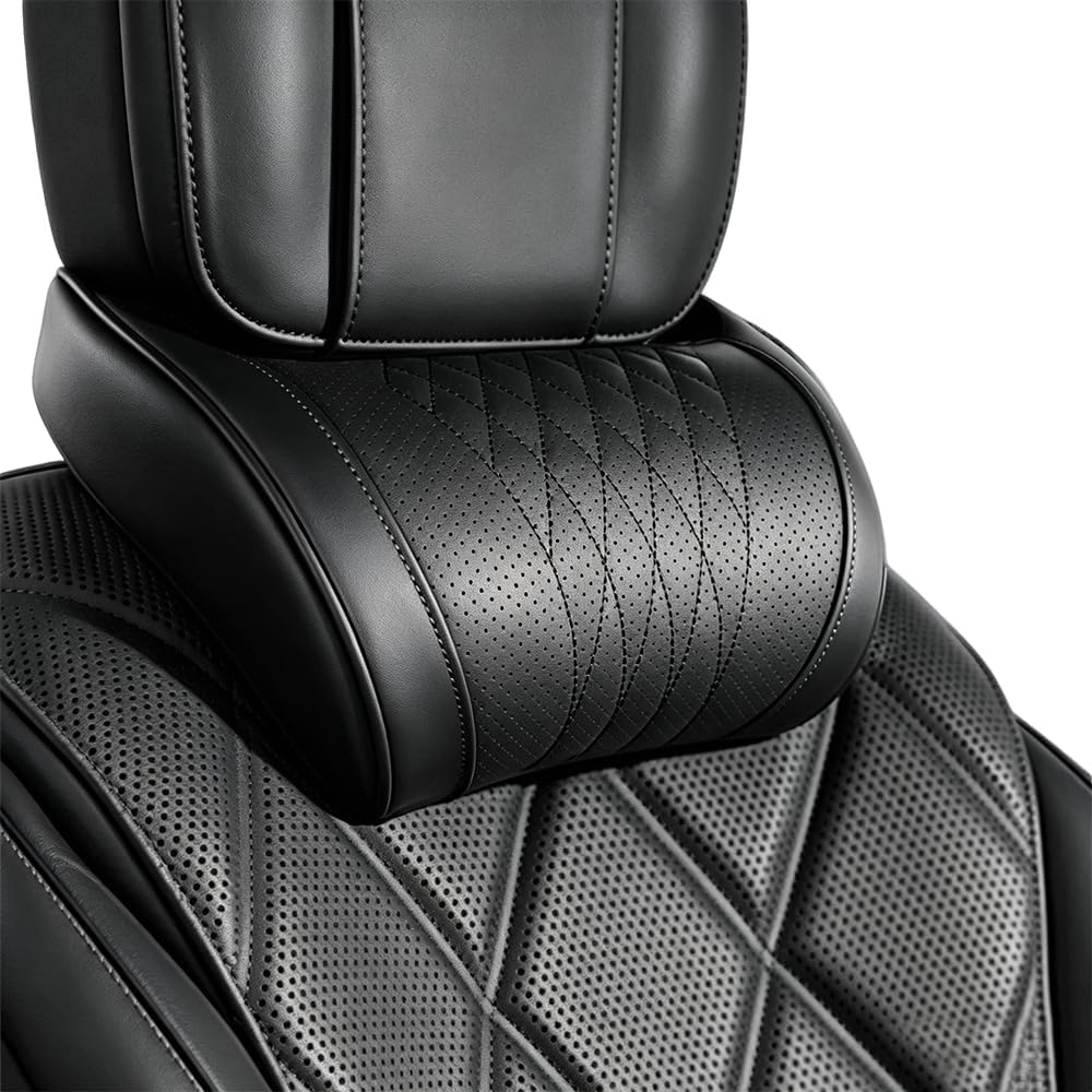 وسادة ظهر عالمية للسيارة من جل - مراجعة Memory Foam Car Neck Pillow Lumbar Support وسعره