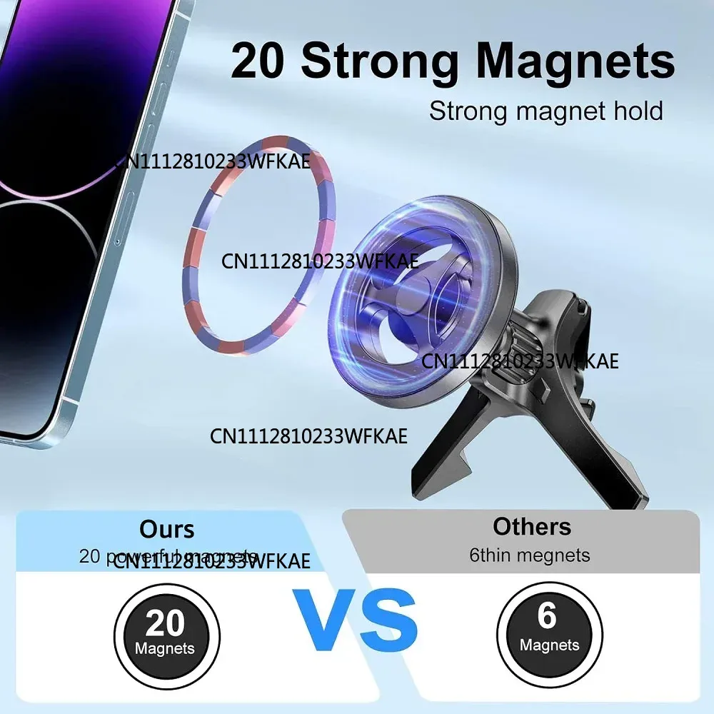حامل هاتف مغناطيسي للسيارة يثب - مراجعة Magnetic Phone Holder For Car Vent وسعره